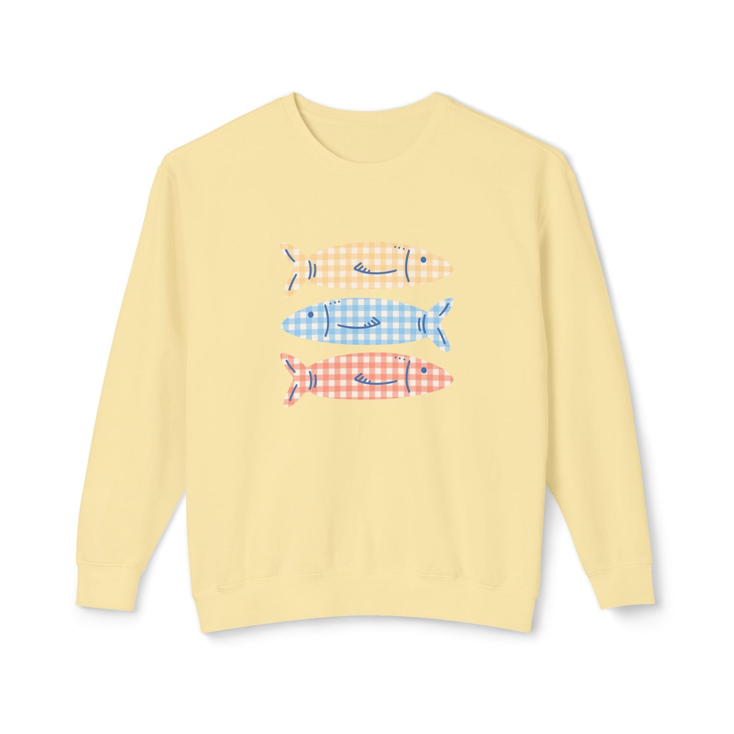 Gingham Gills Lightweight Crewneck