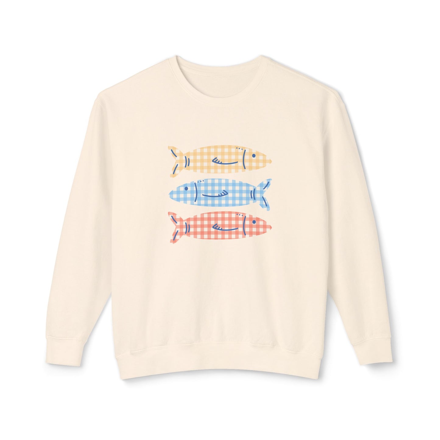 Gingham Gills Lightweight Crewneck