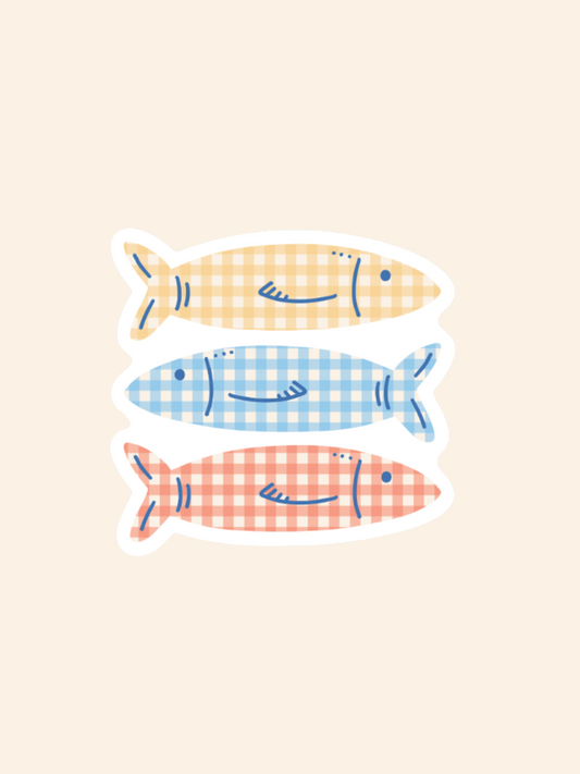 Gingham Gills Sticker