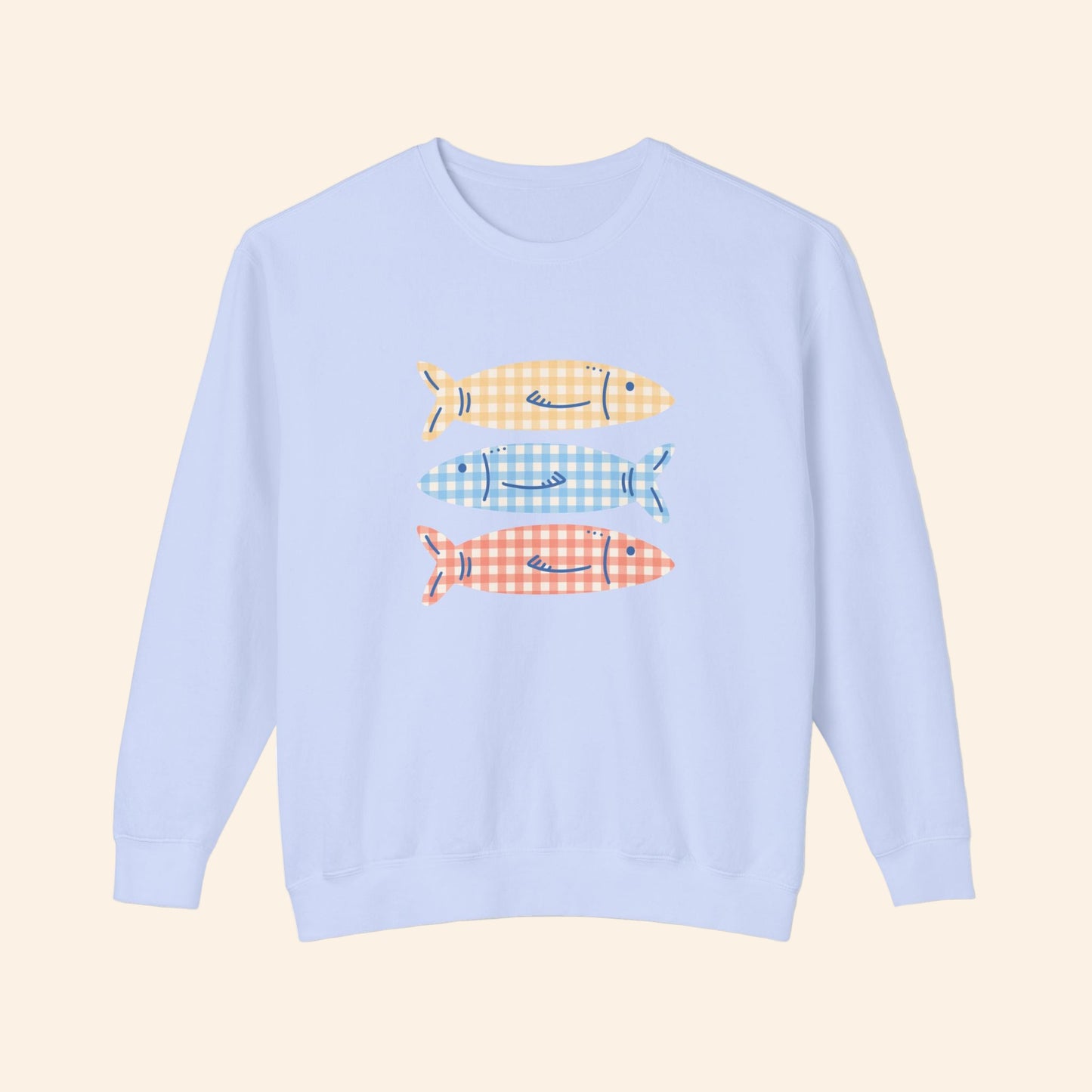 Gingham Gills Lightweight Crewneck