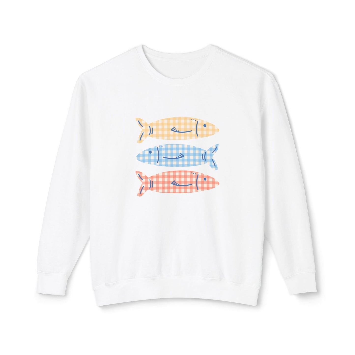 Gingham Gills Lightweight Crewneck