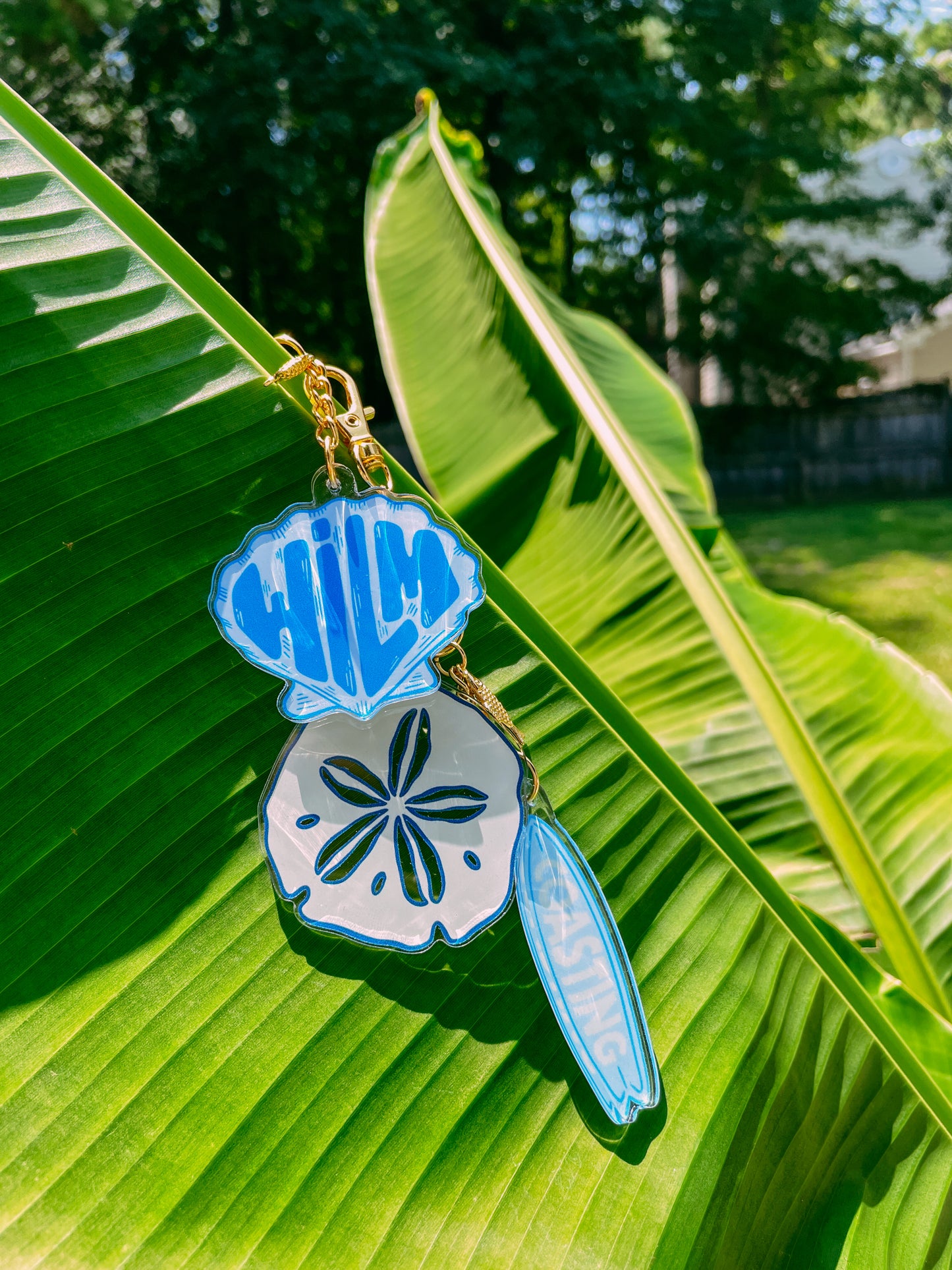 Coasting Surfboard Keychain
