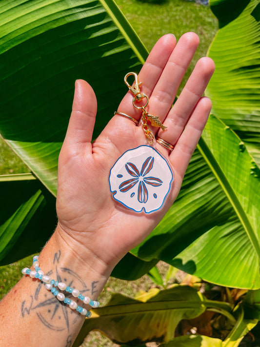 Sand Dollar Keychain