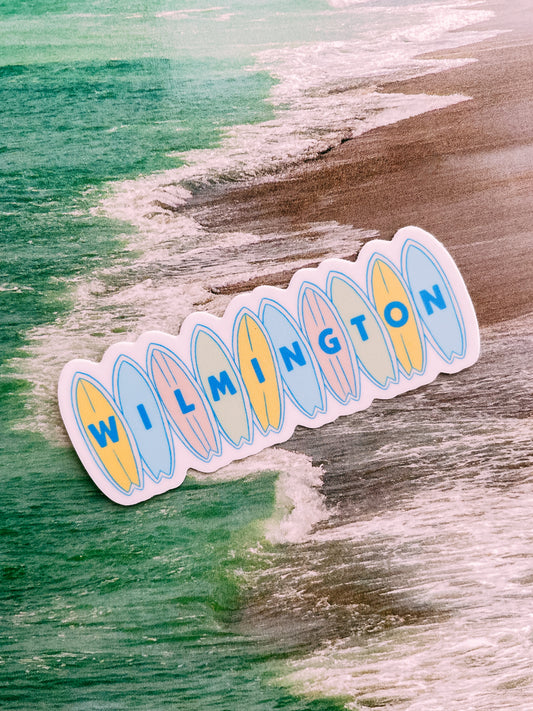 Wilmington Surfbord Sticker