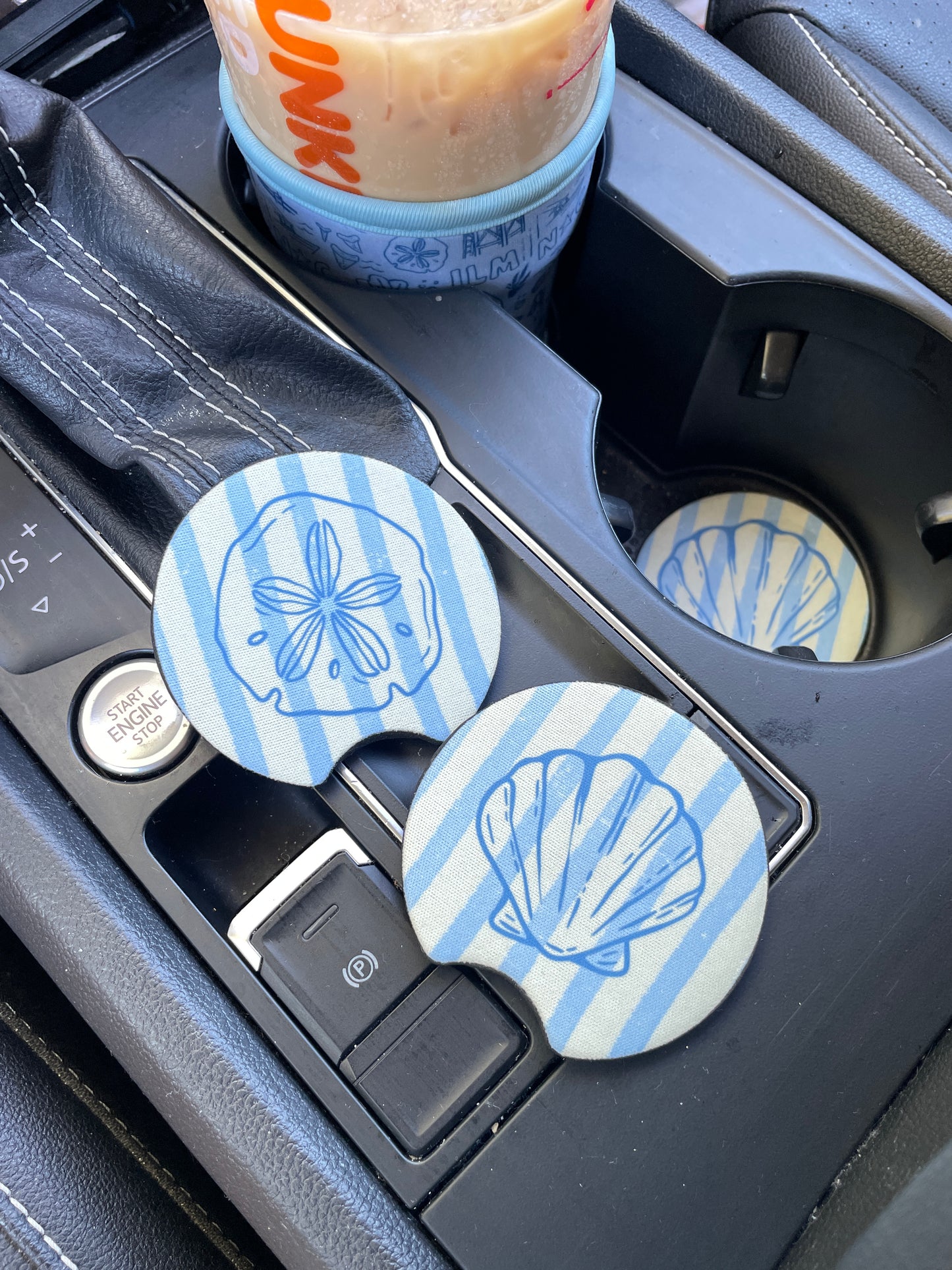 Coastal Treasures Car Coaster Set