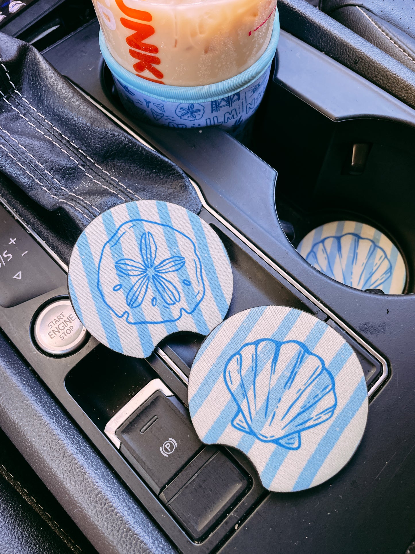 Coastal Treasures Car Coaster Set