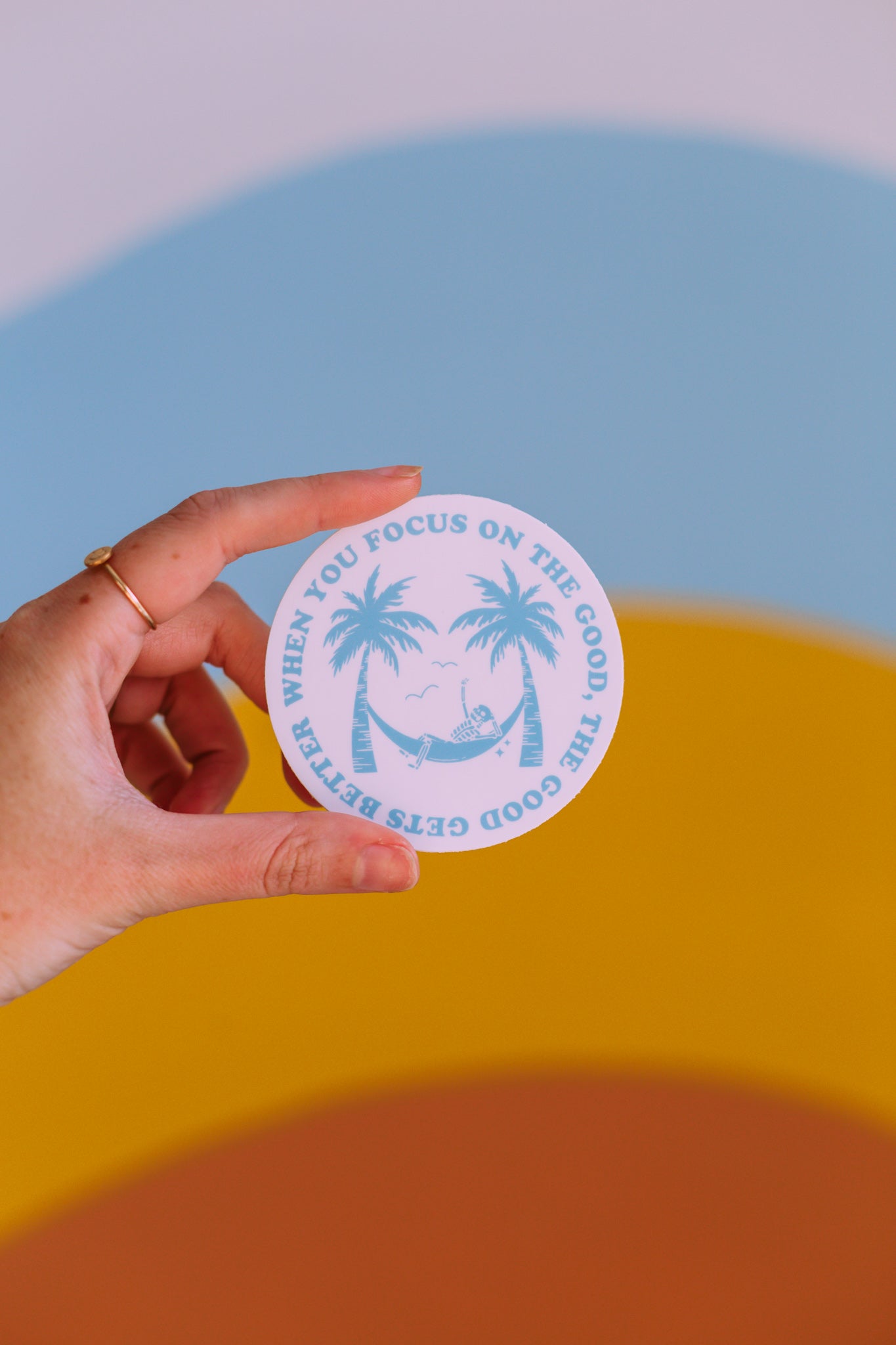 Focus on the Good Sticker