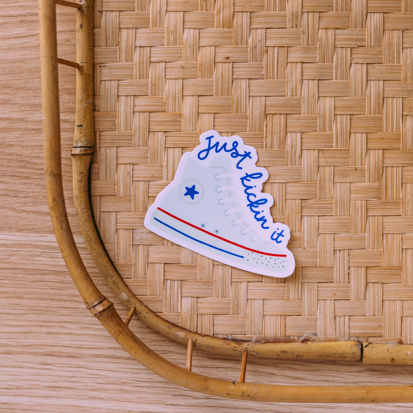 Just Kickin It Sticker