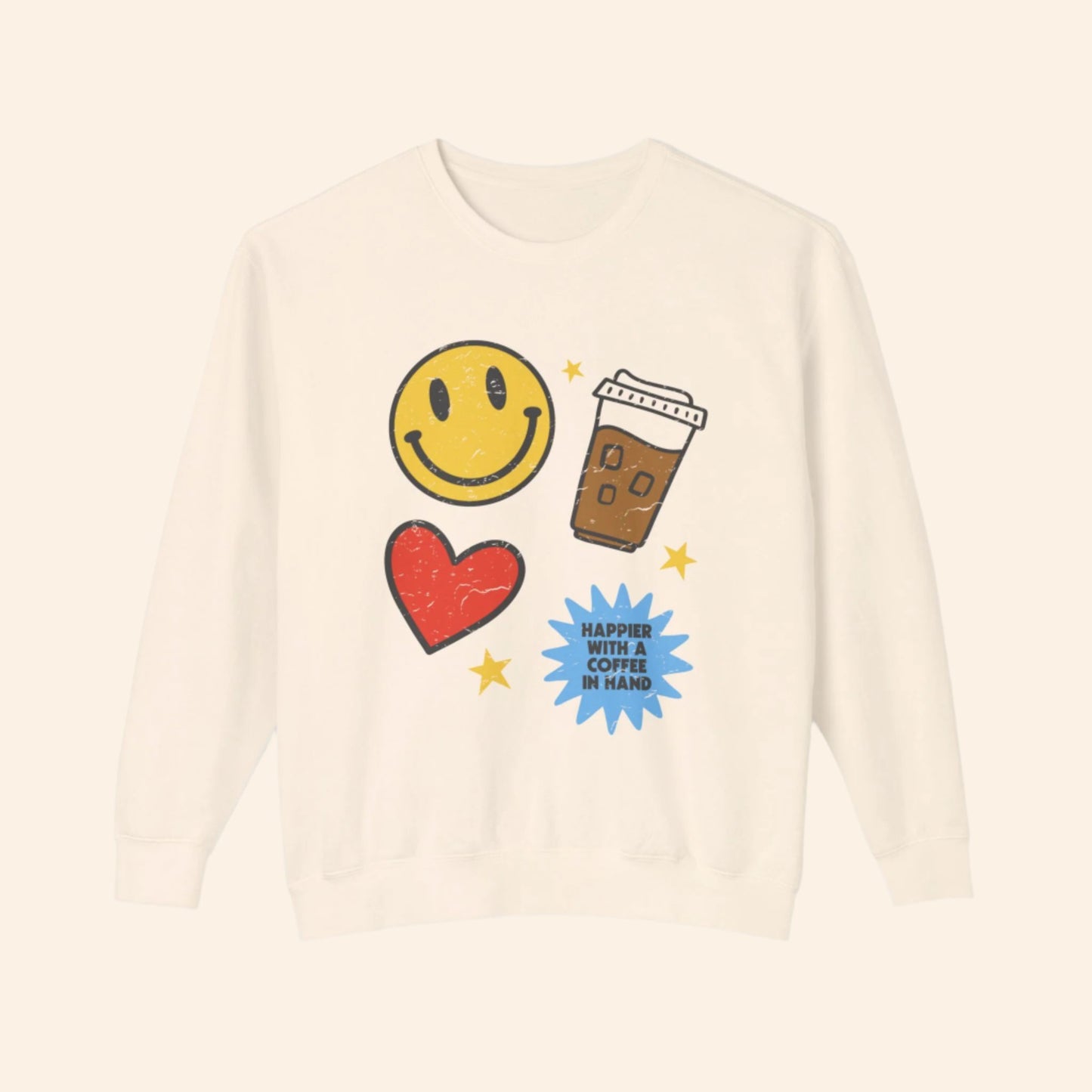 Happier With Coffee Sweatshirt