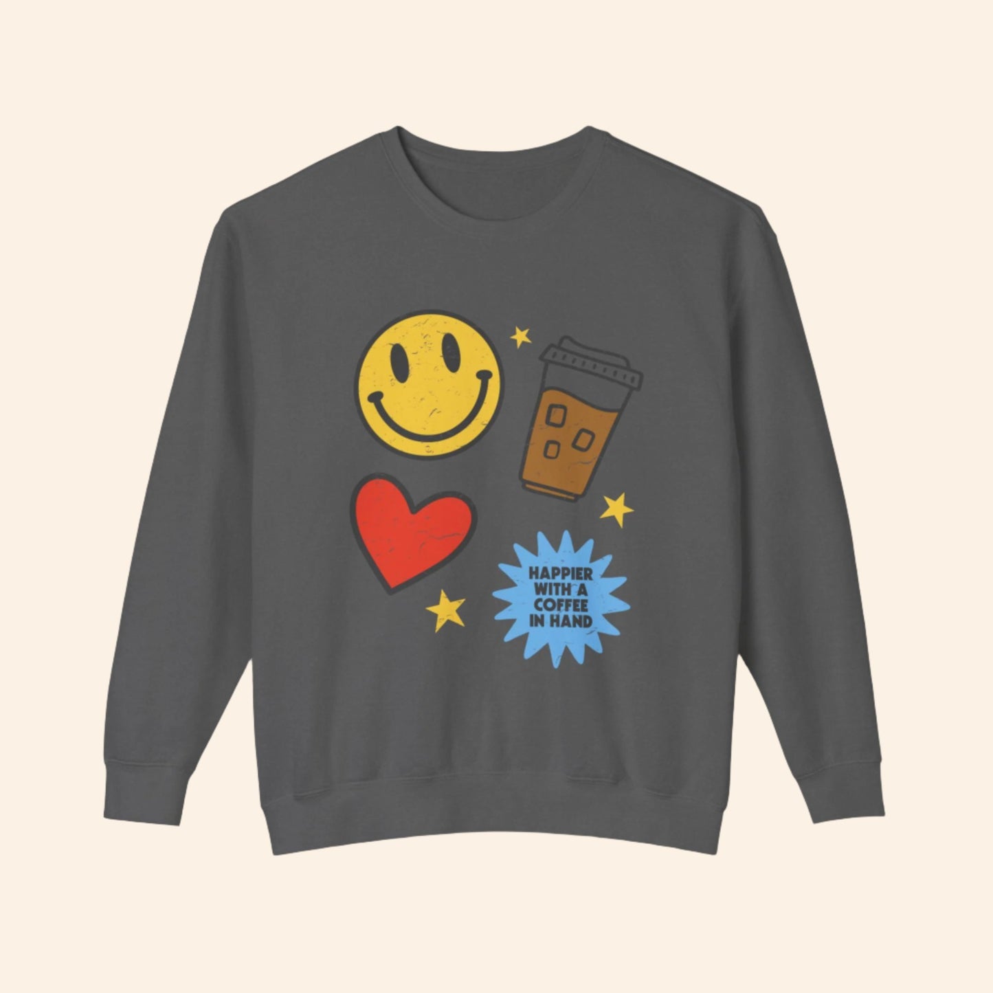 Happier With Coffee Sweatshirt