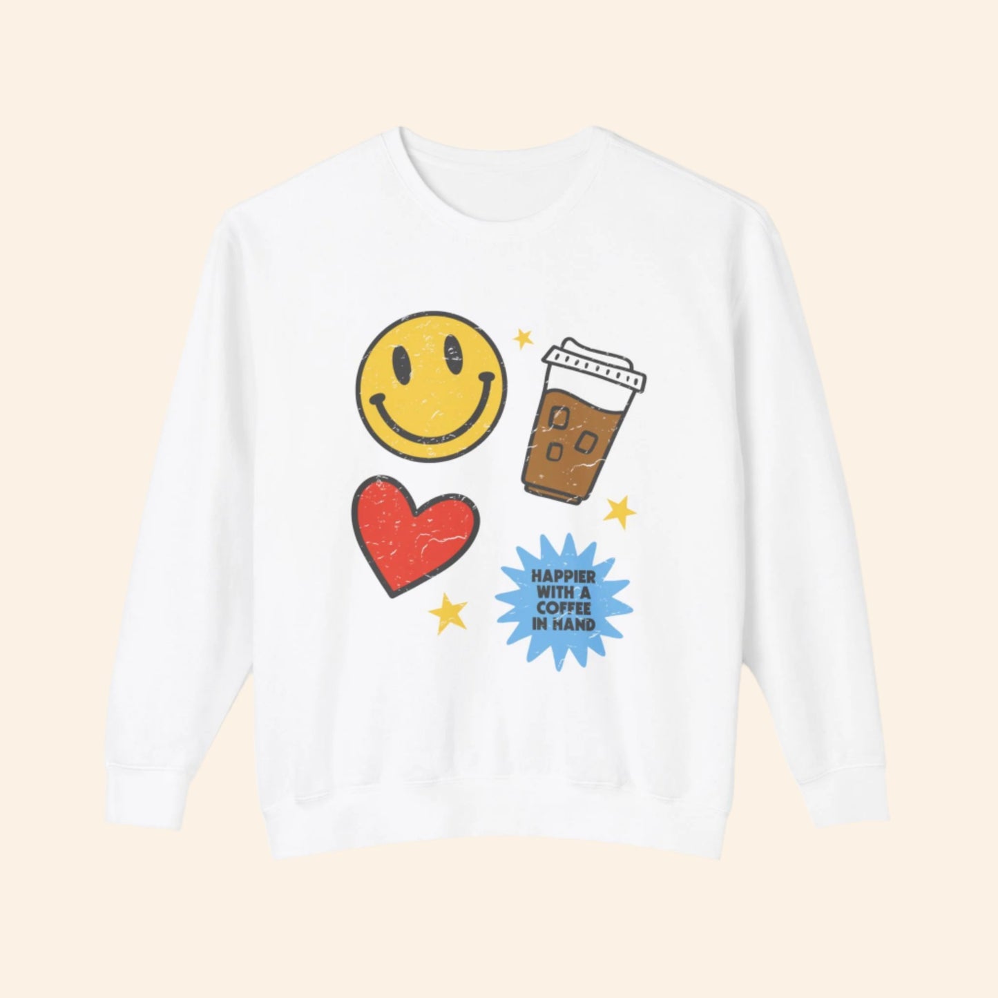 Happier With Coffee Sweatshirt