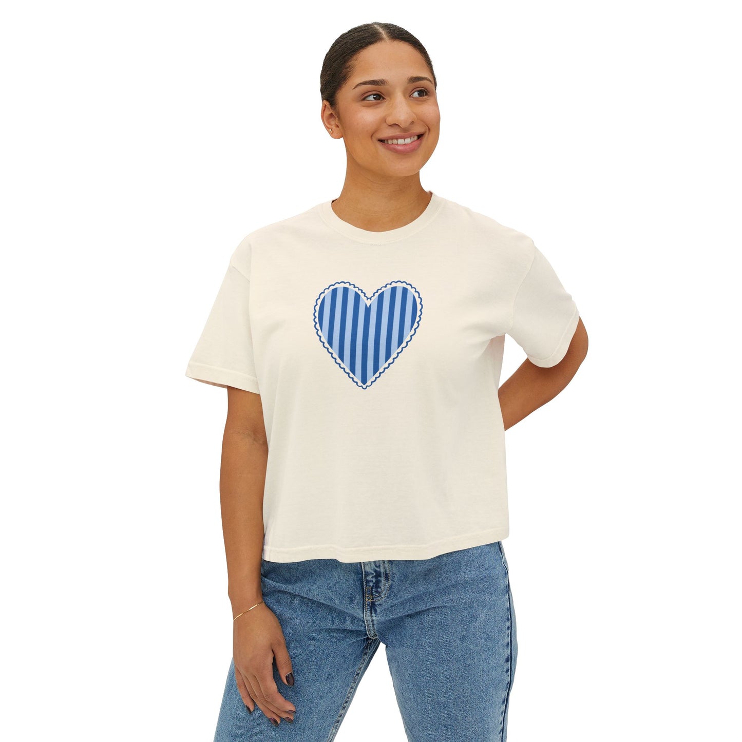 Lots to Love Boxy Tee - Blue