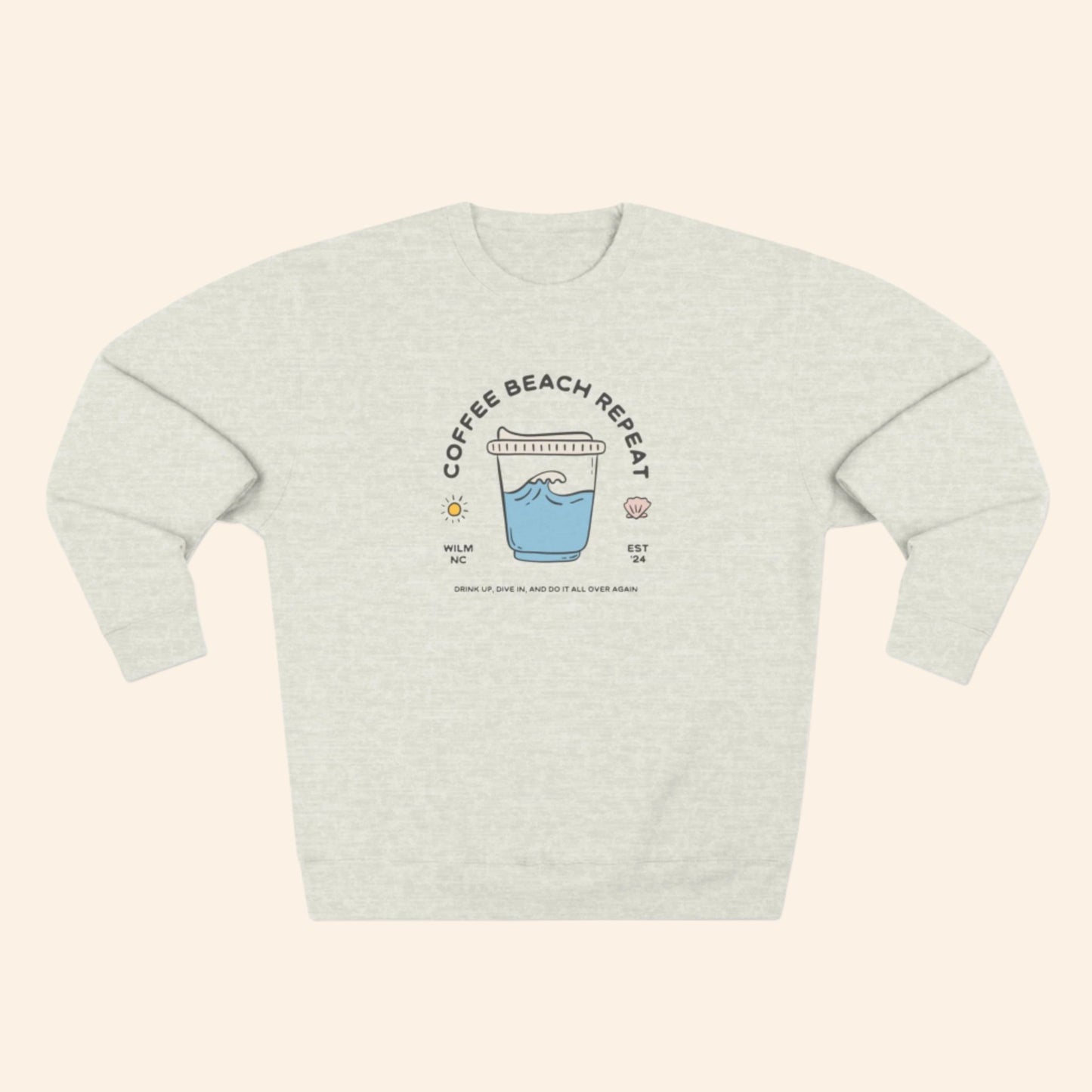 Coffee Beach Repeat Sweatshirt - Oatmeal Heather