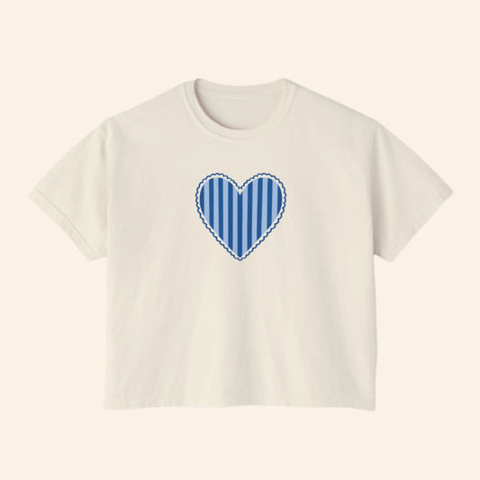 Lots to Love Boxy Tee - Blue