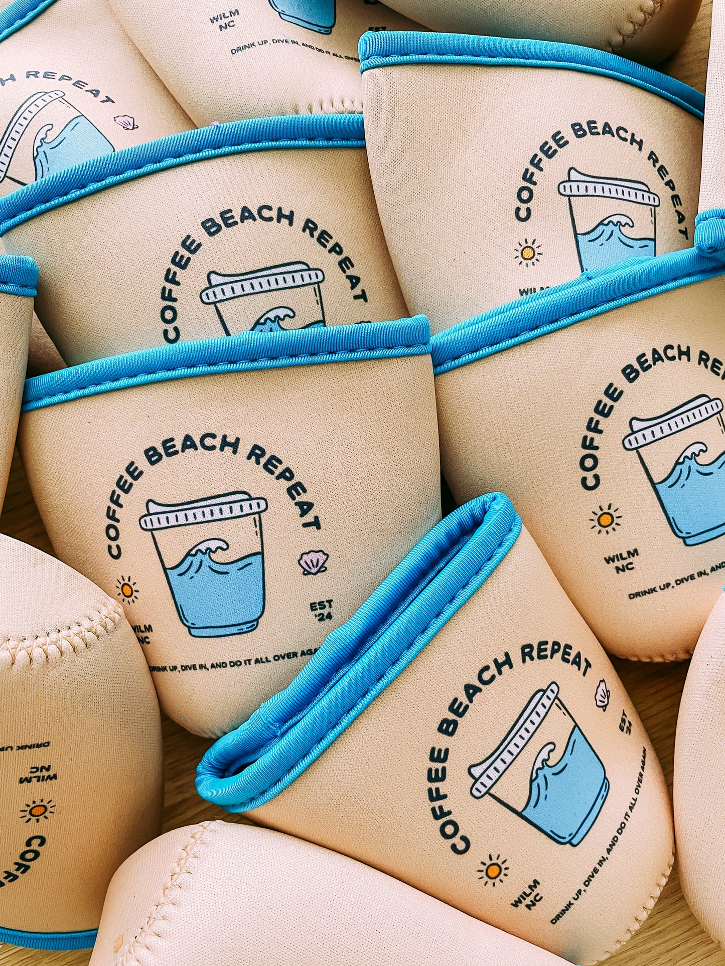 Coffee Beach Repeat Coffee Sleeve