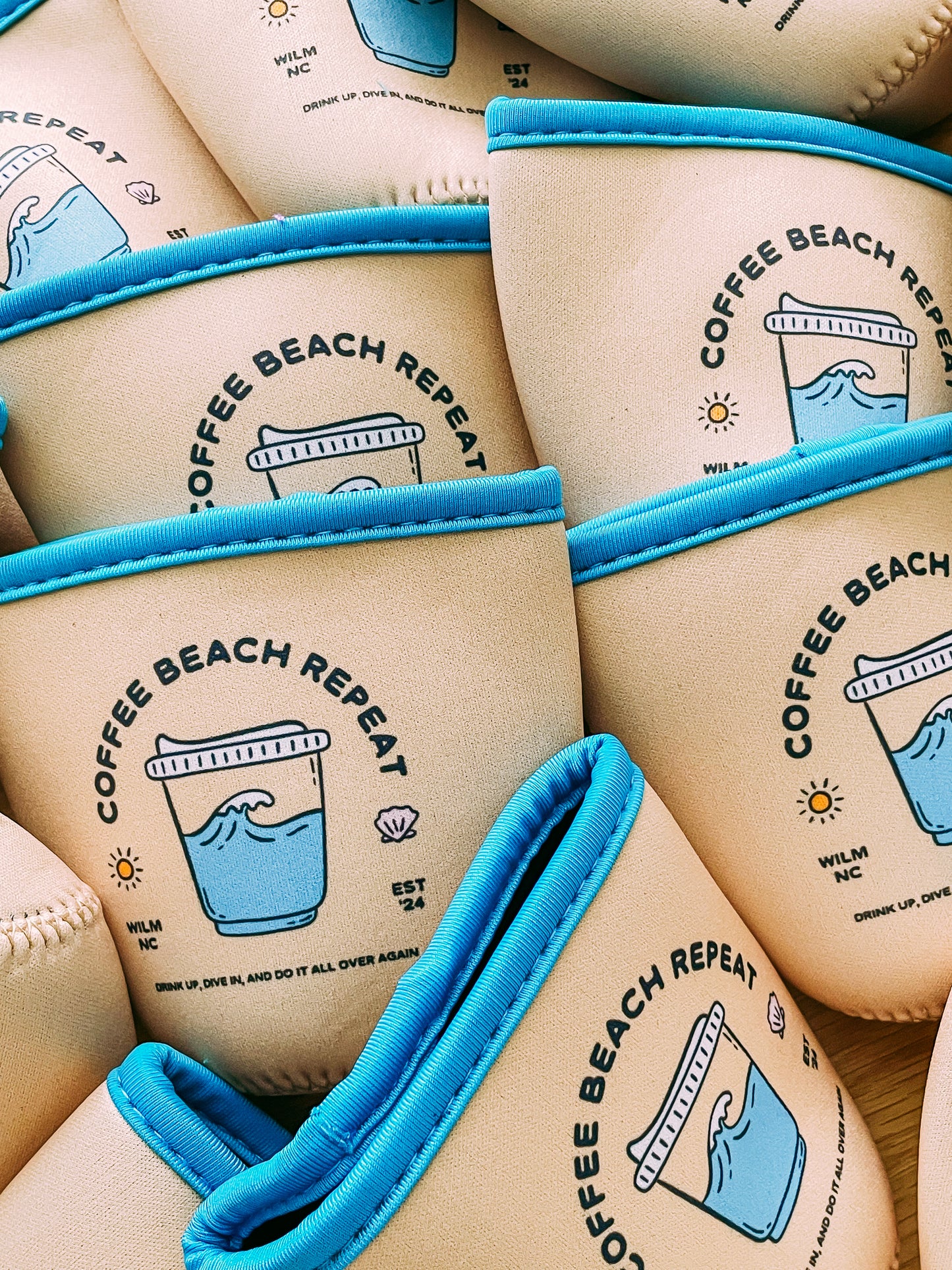 Coffee Beach Repeat Coffee Sleeve