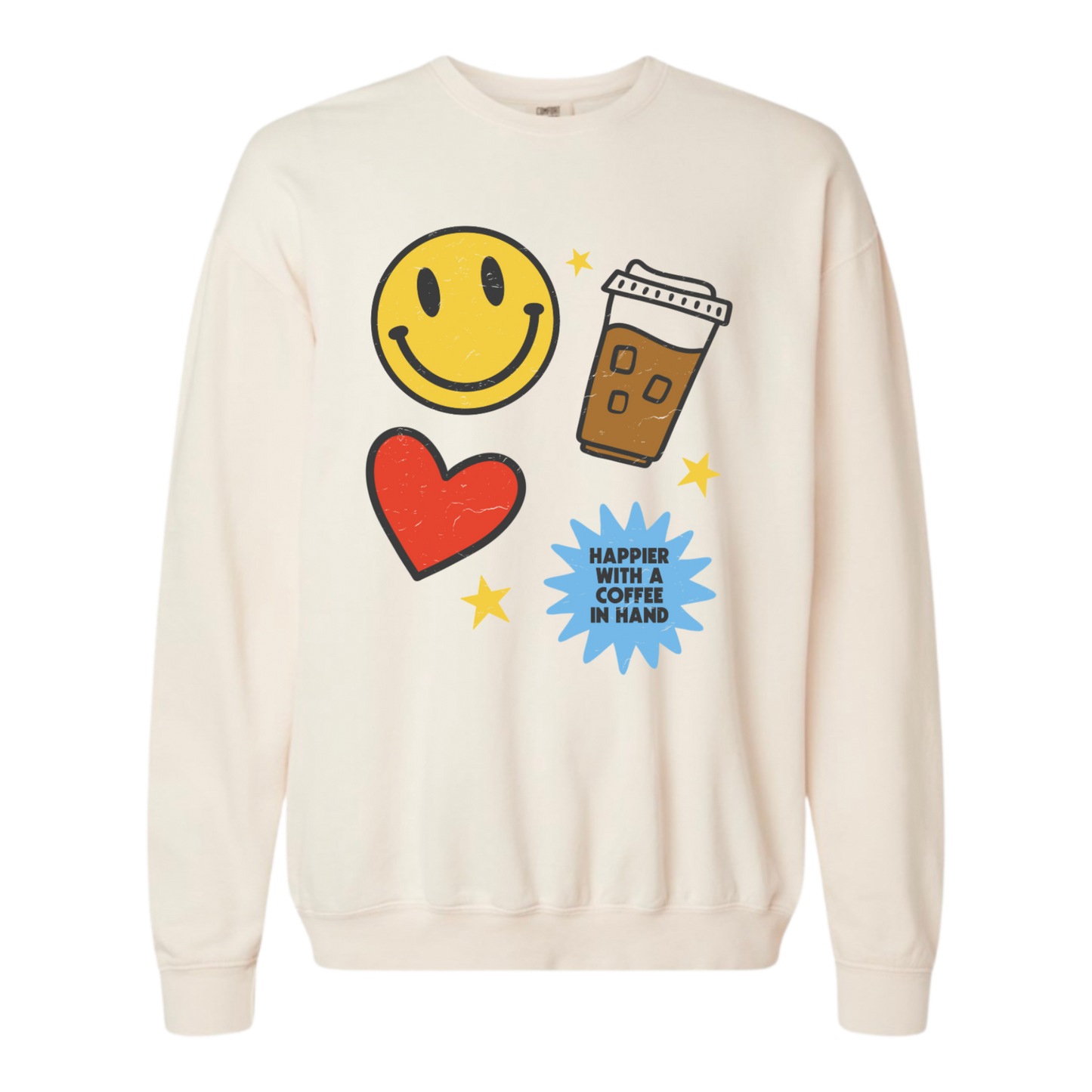 Happier With Coffee Sweatshirt