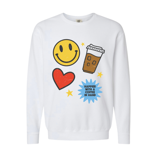 Happier With Coffee Sweatshirt