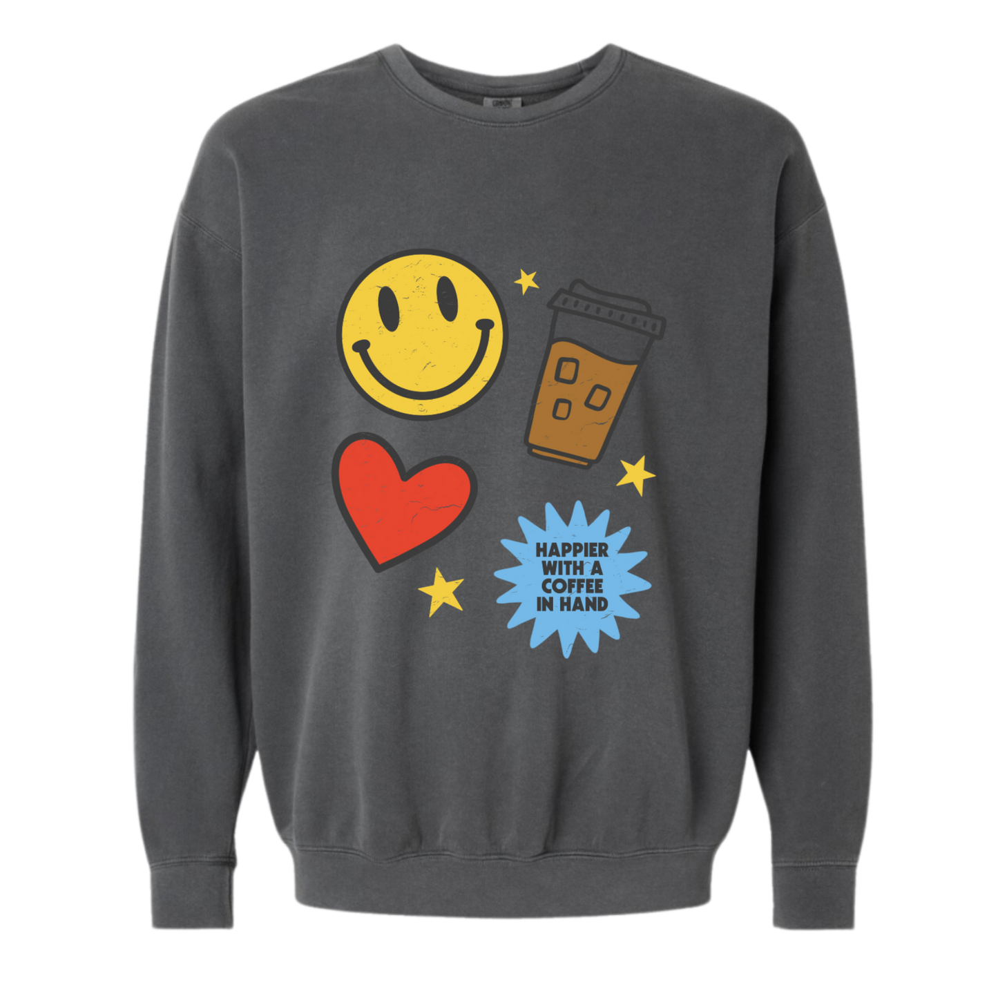 Happier With Coffee Sweatshirt