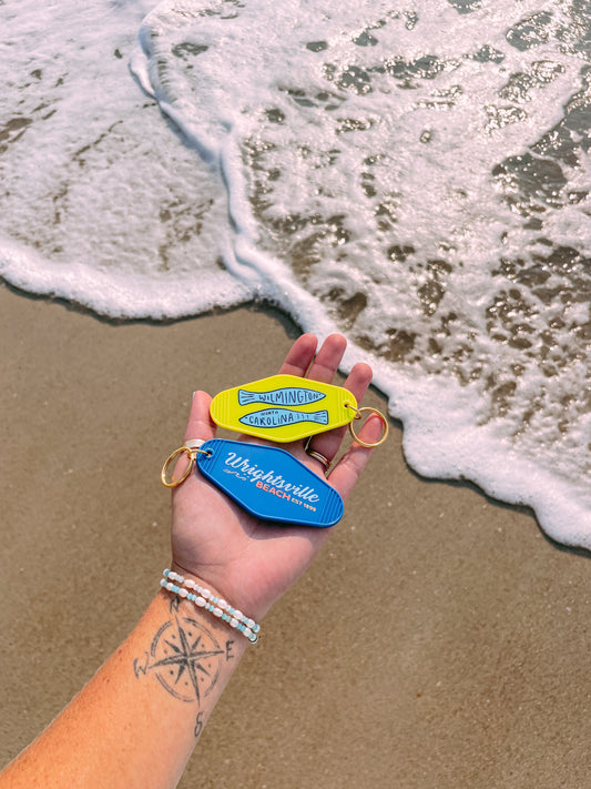 Retro Wrightsville Beach Keychain