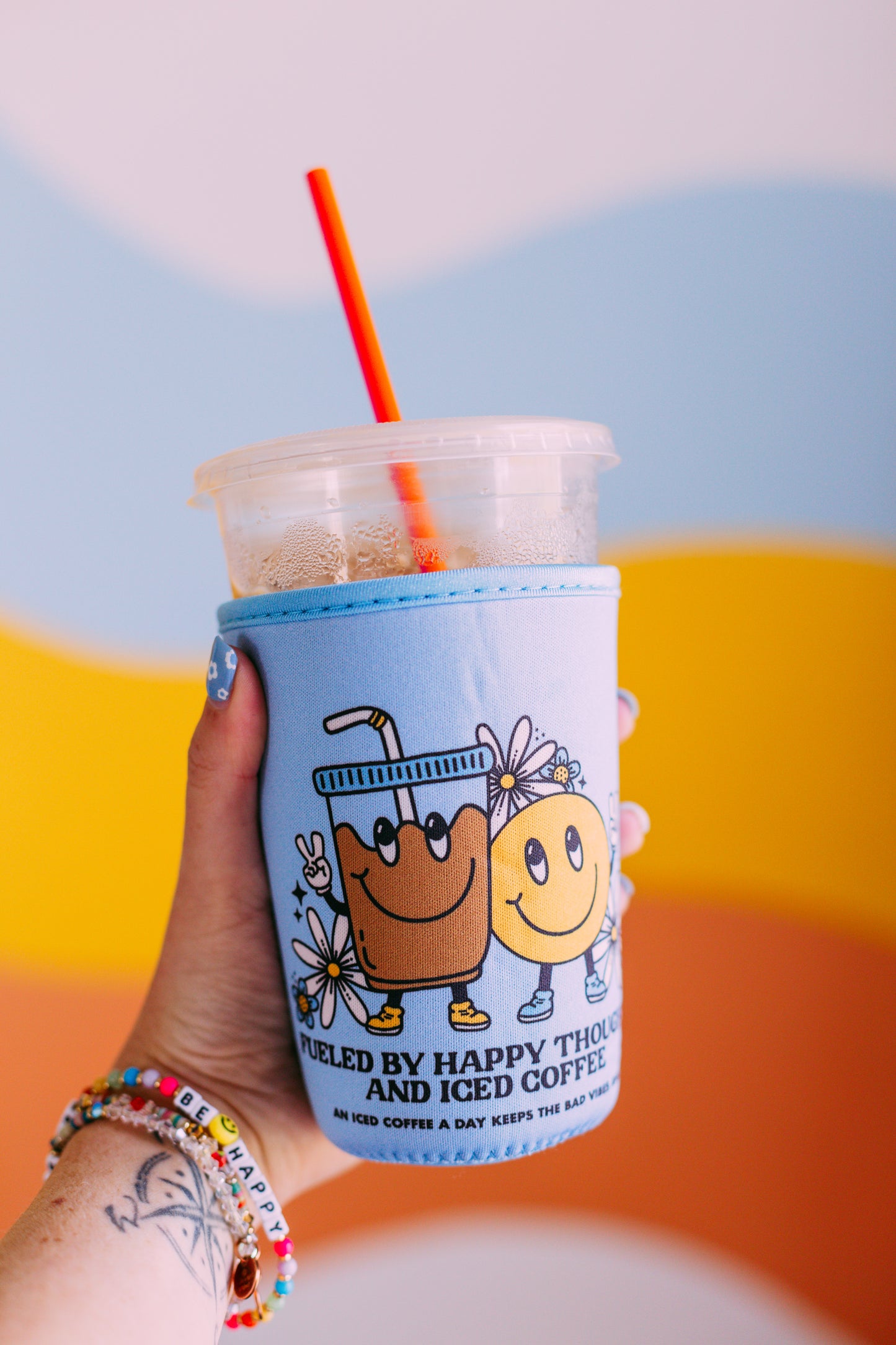 Happy Thoughts Iced Coffee Sleeve