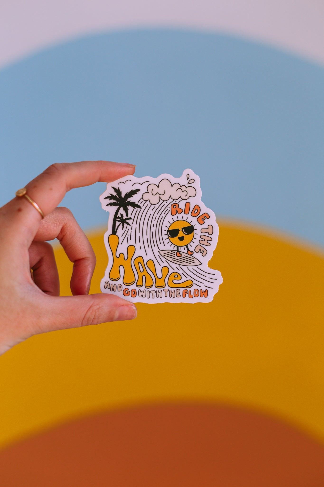 Ride the Wave Sticker