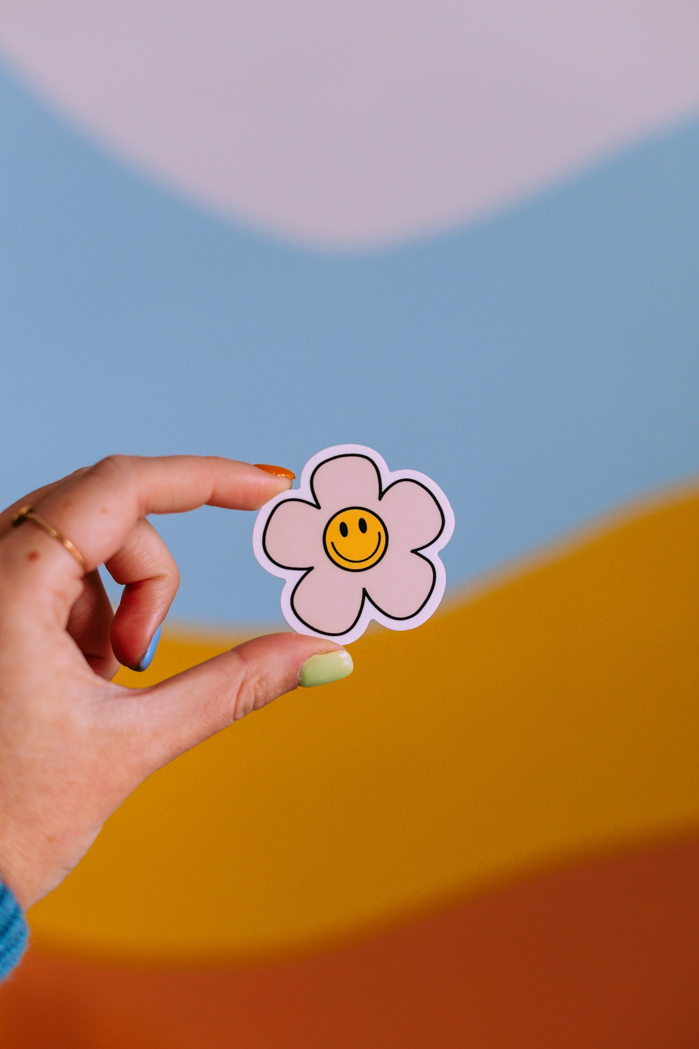 Retro Daisy Sticker