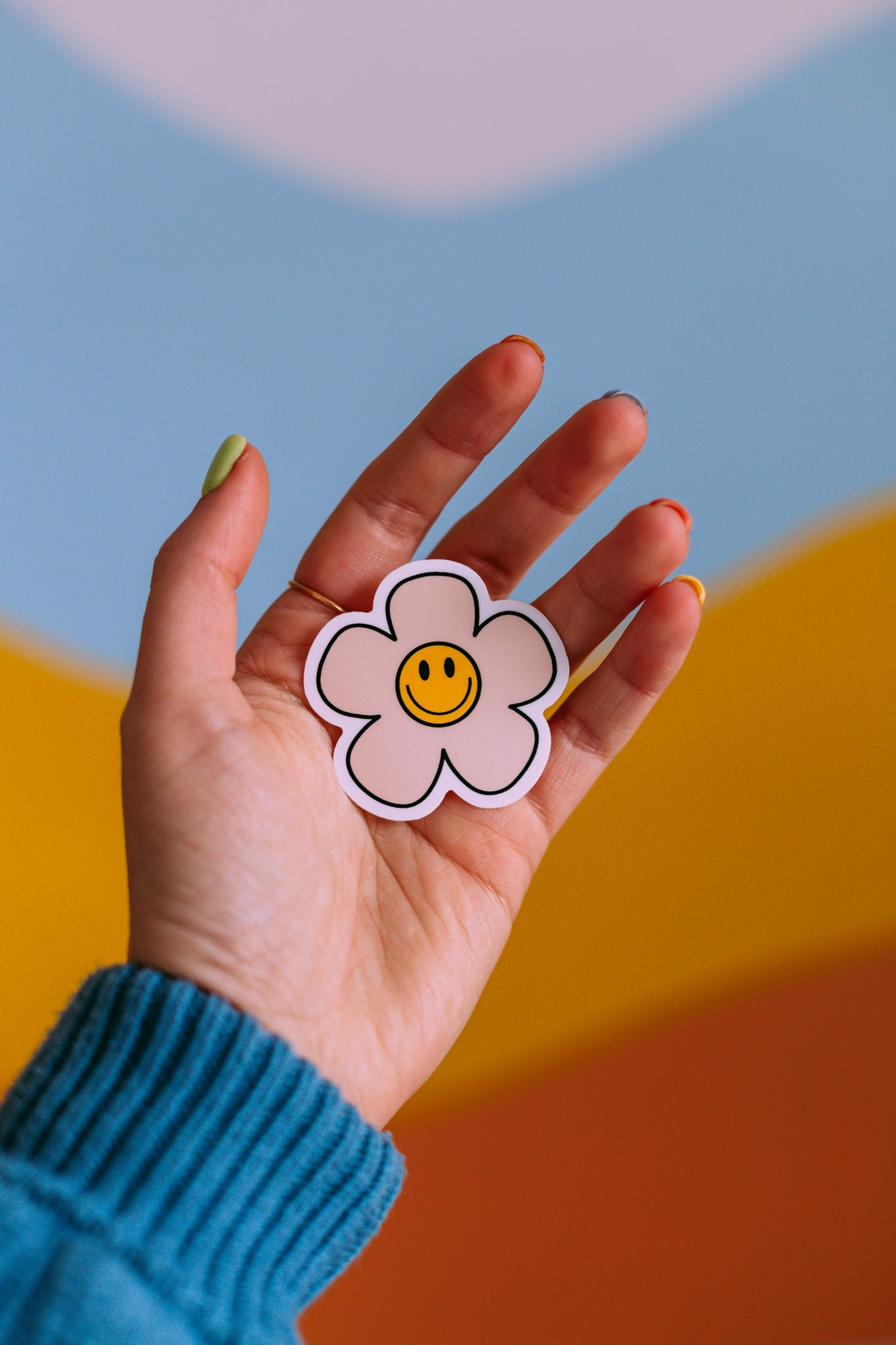 Retro Daisy Sticker