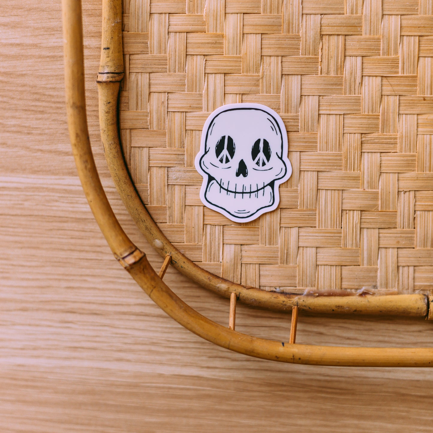 Peace Love and Skullz Sticker