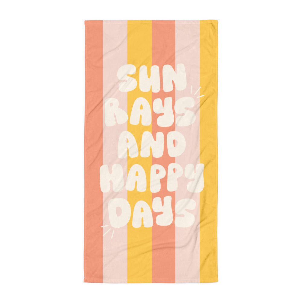 Sun Rays and Happy Days Towel